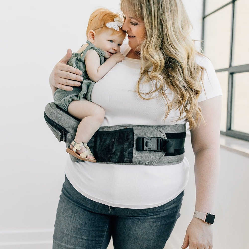Tushbaby Hip Seat Carrier Gray